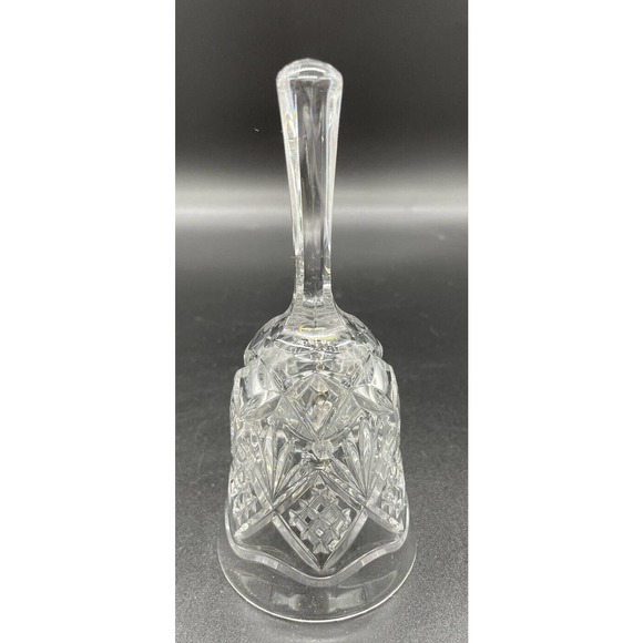 Vintage Royal Crystal Rock RCR Hand Cut Lead Crystal Bell Made in Italy - Picture 2 of 5